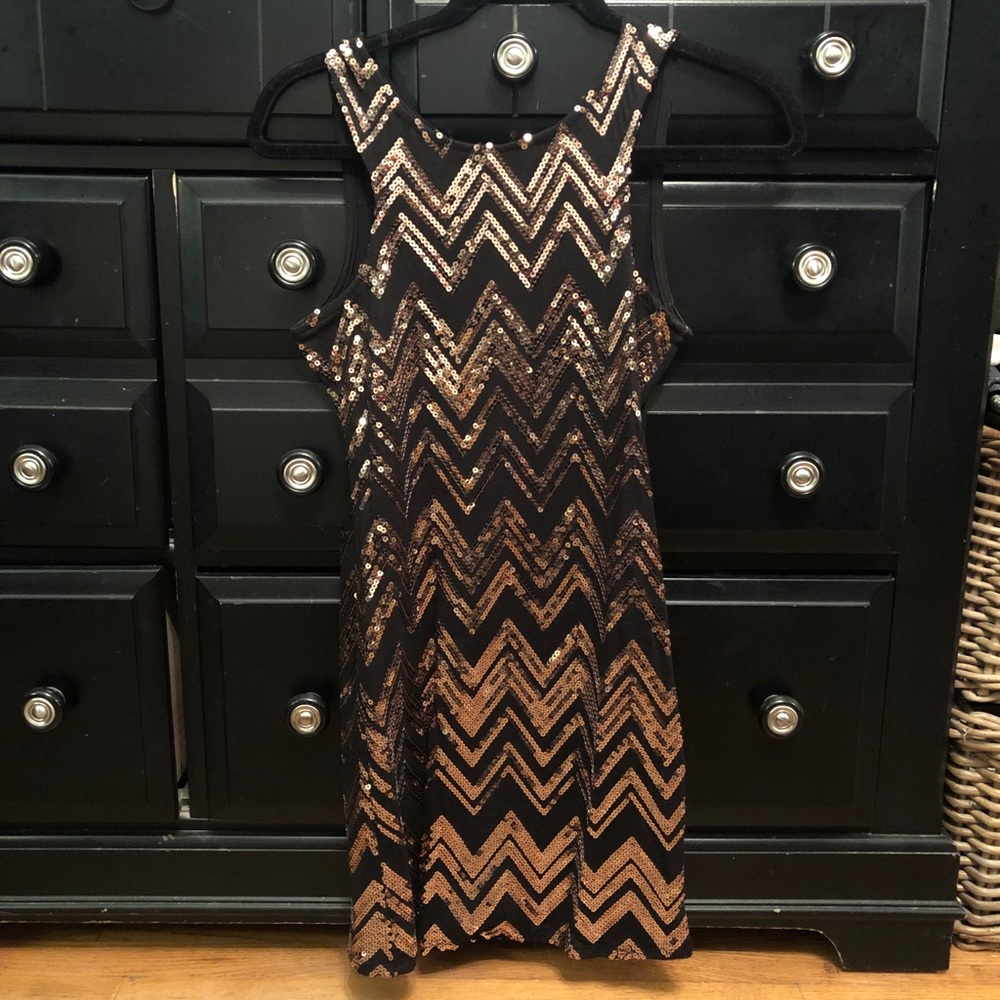 Sleeveless Sequin Mini Dress